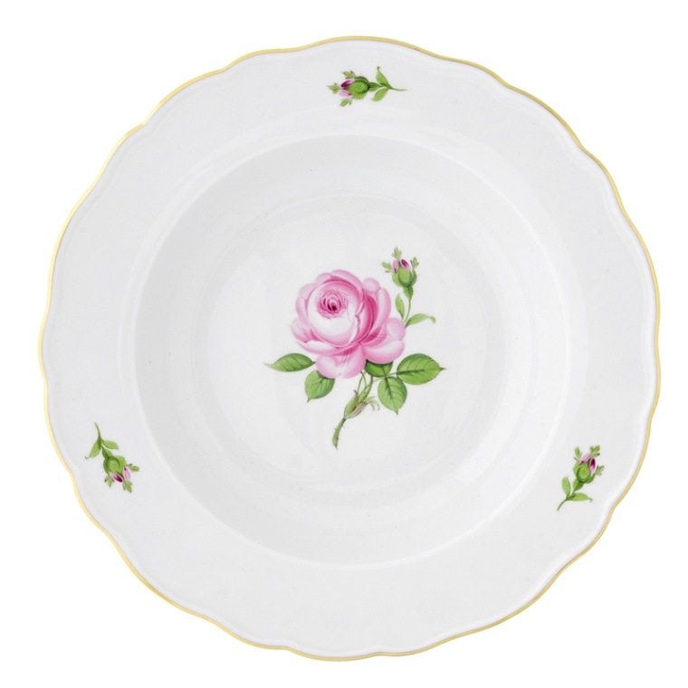 マイセン マイセンのバラ（ピンク） スープ皿 020110/00488 | マイセン