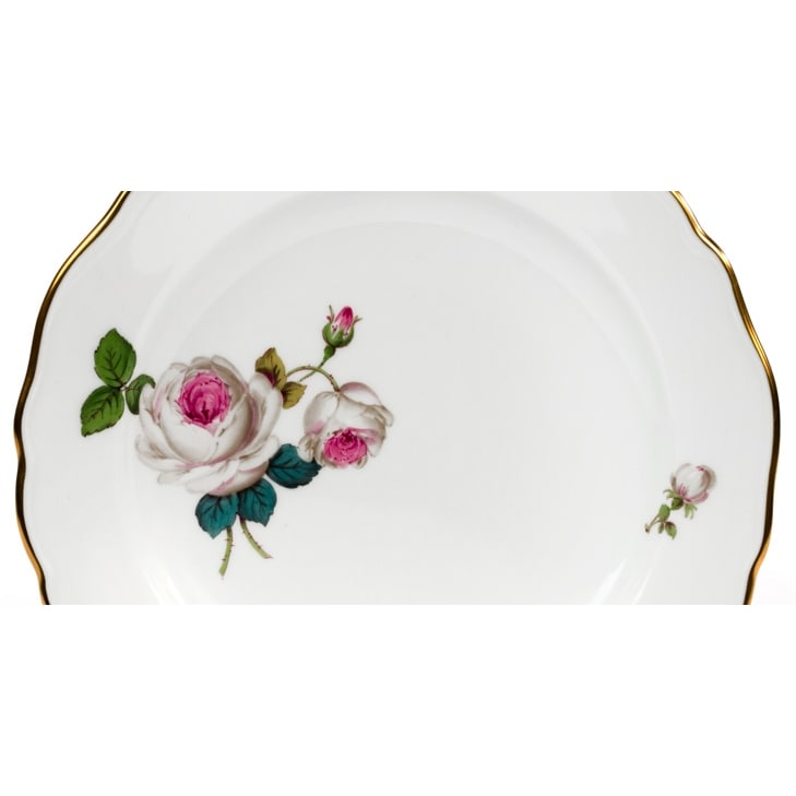 マイセン ホワイトローズ ケーキ皿 18cm 029510/00501 | ディッシュ