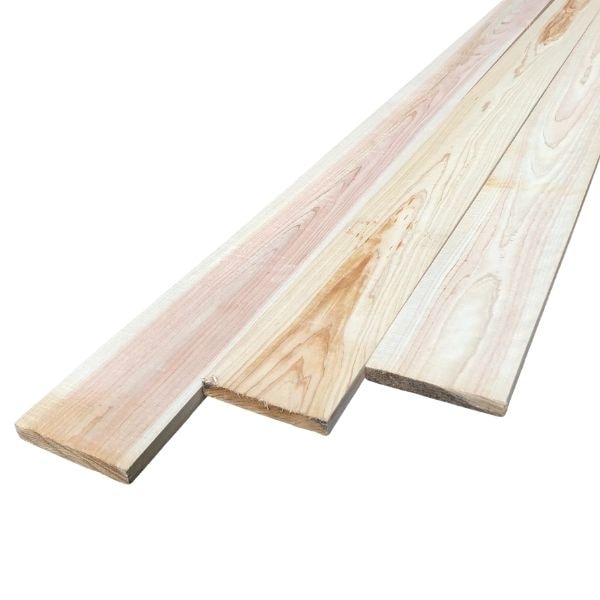 桧板 厚み18×幅120×長さ1930mm 無節 乾燥材 荒材 1枚入り 約2m<br