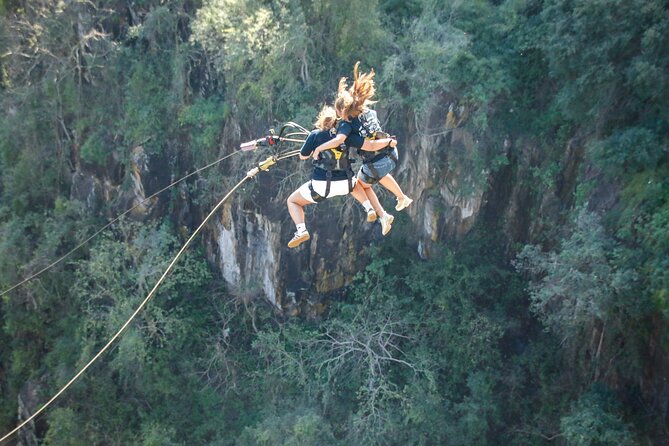 ビクトリア滝ブリッジバンジージャンプ、ブリッジスイング、または