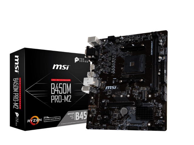 MSI B450M PRO-M2 AMD 400シリーズ Socket AM4対応 AMD B450チップ