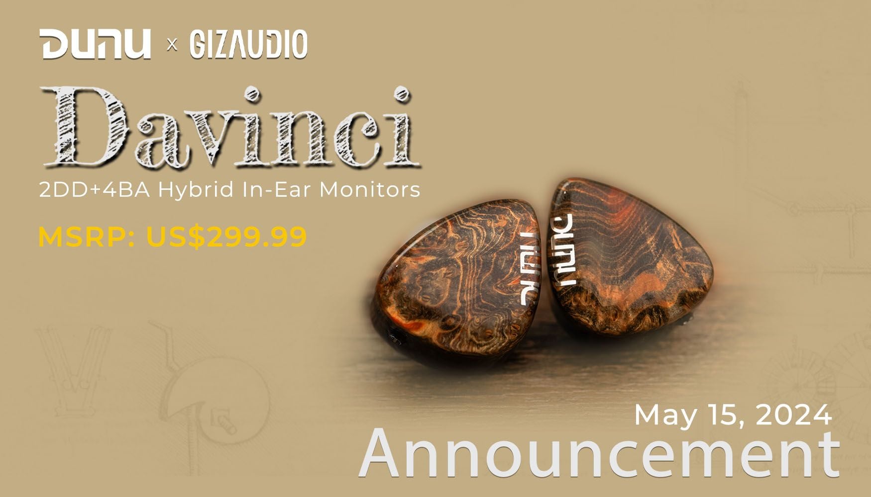 HiFiGo Launches DUNU x Gizaudio DaVinci Collab IEM | MMORPG.com