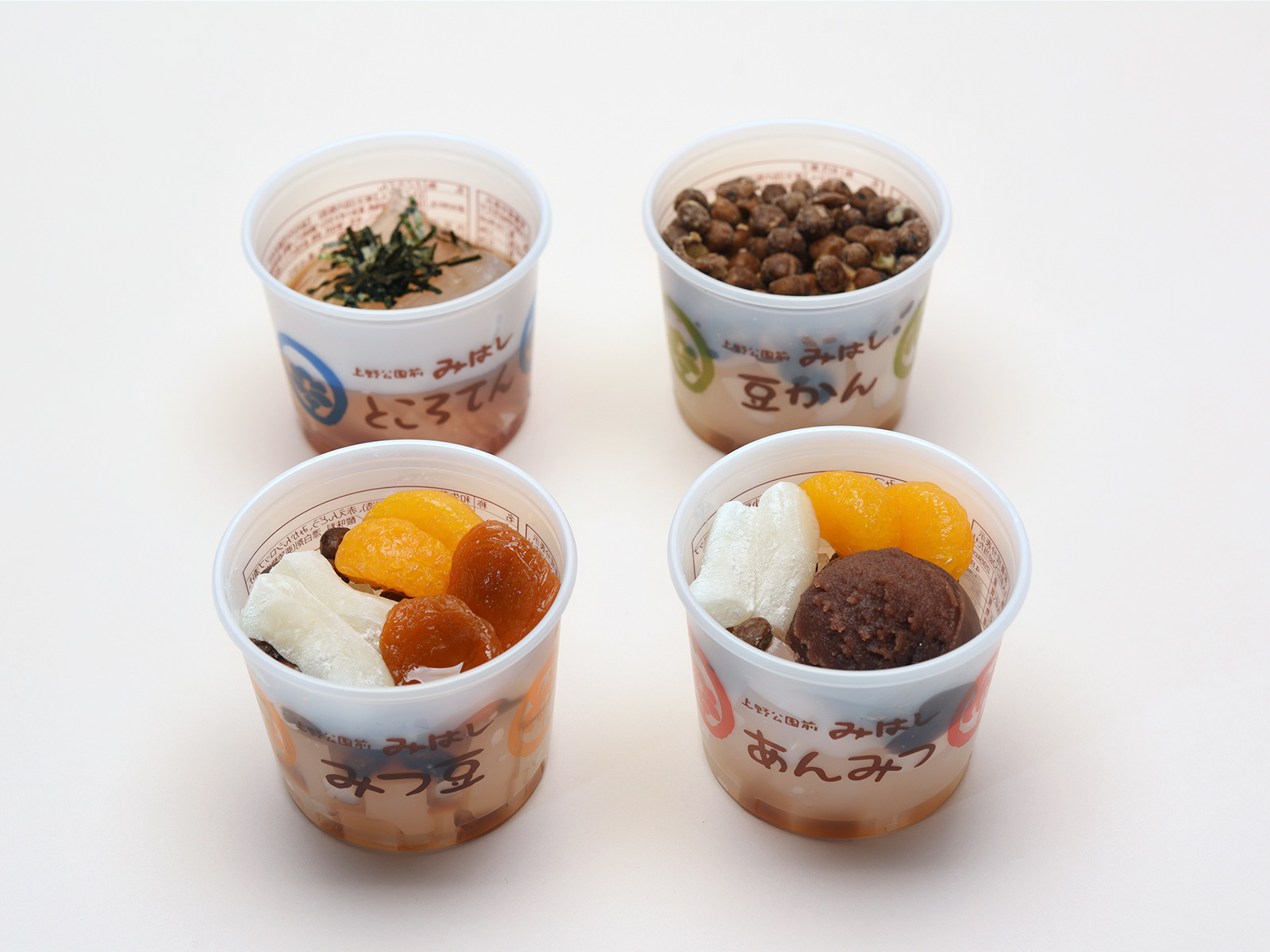 あんみつセット｜上野公園前 あんみつ みはし オンラインショップ