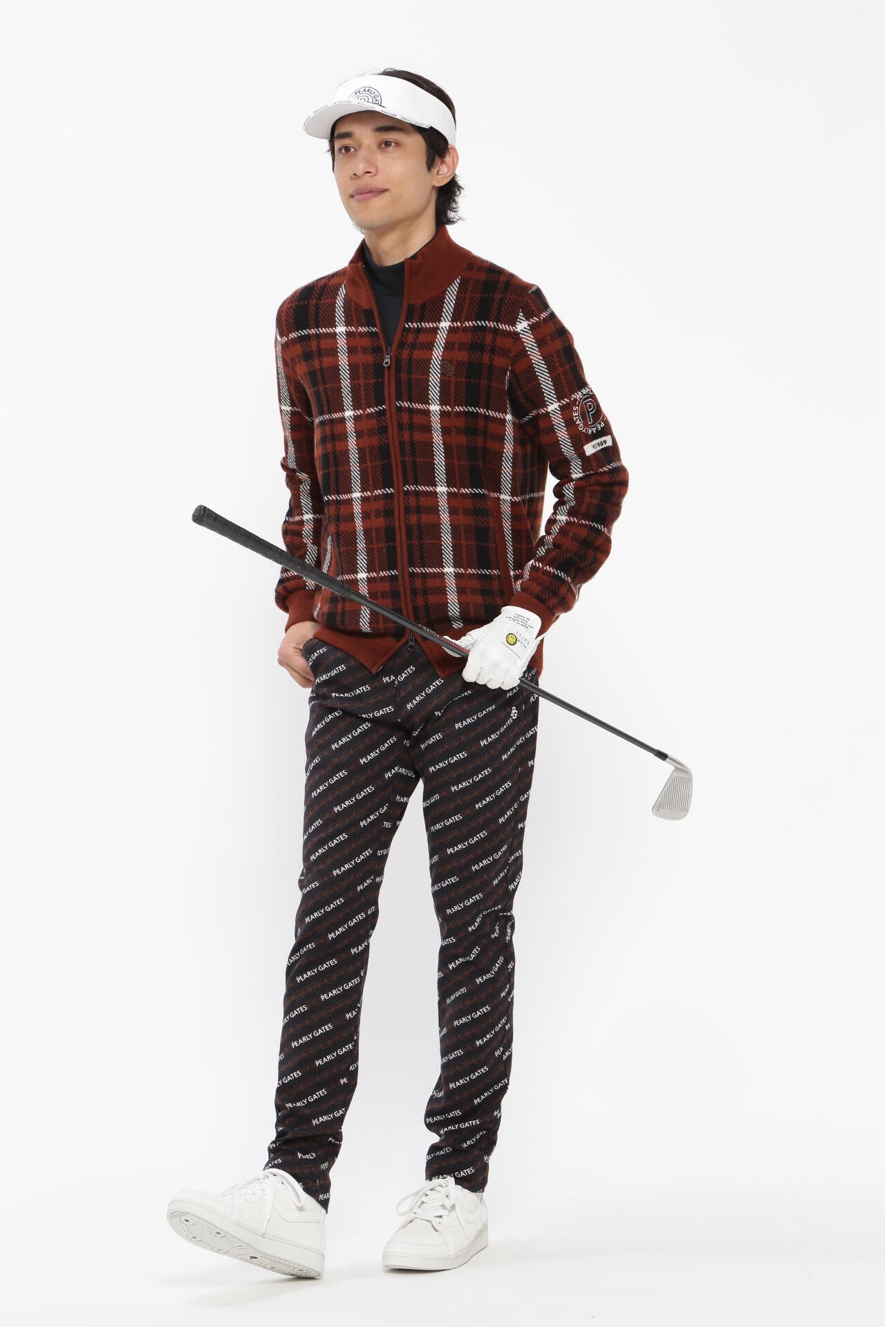 カシミヤ天竺 フルジップニットジャケット ＜CHECKシリーズ＞ | PEARLY