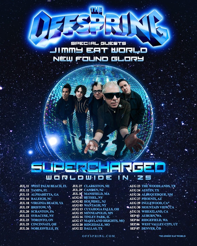 The Offspring Announce SUPERCHARGED North American Tour for 2025