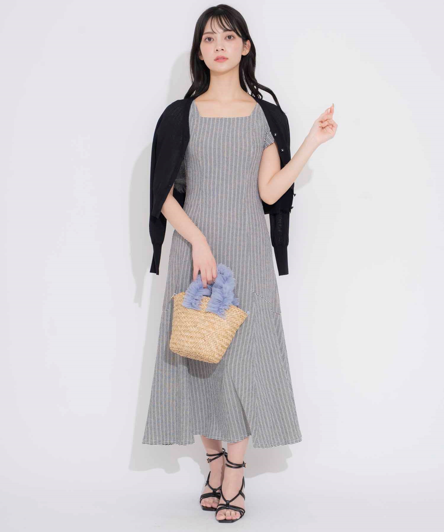 WEB限定カラーあり】スクエアネックカットワンピース | ロング