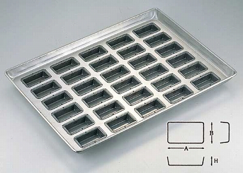 28-07 シリコン加工フィナンシェ型天板 30面 420003330 - 業務用調理