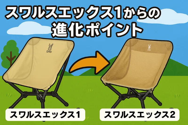 DOD新商品】スワルスエックス2登場！チェアはここまで進化した｜軽量