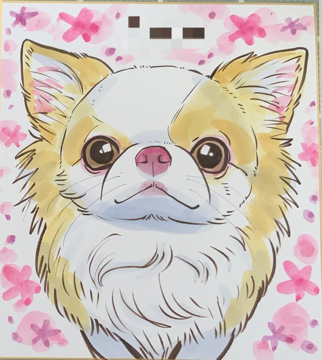 某所イベントでお描きしましたお客様の似顔絵になります！ 今回は