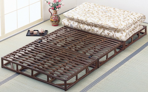 籐 すのこベッド シングルサイズ （三分割タイプ） Y-913B - 籐家具