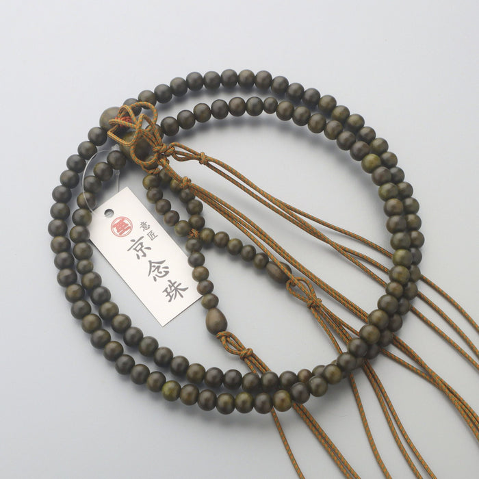 数珠 浄土真宗 男性用 生命樹 共仕立 尺二 正絹紐房 — 仏壇・仏具専門