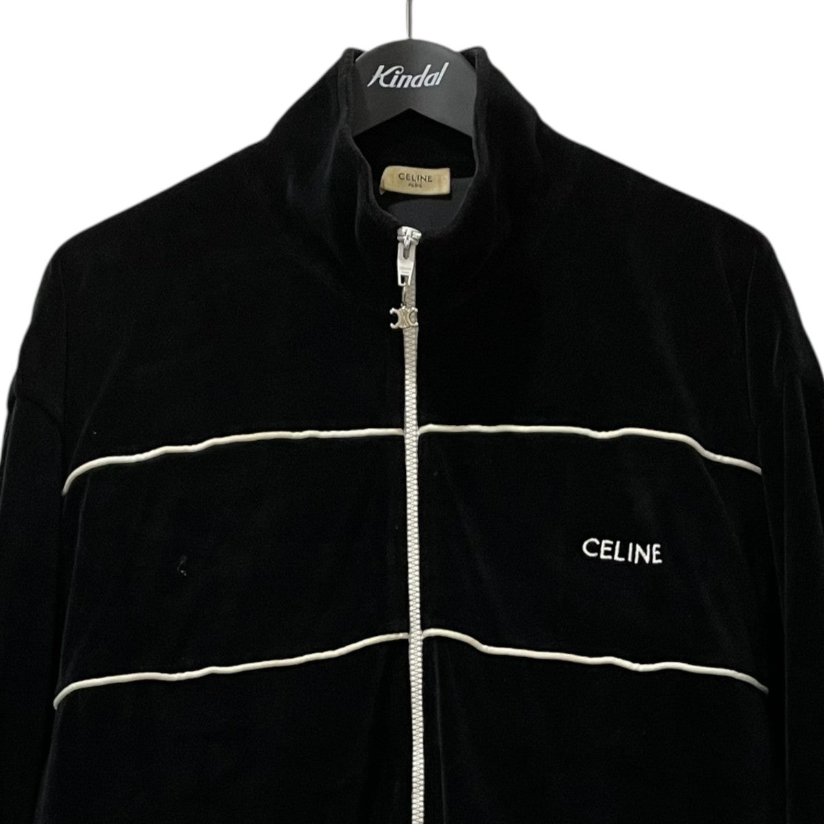 CELINE(セリーヌ) ベルベット トラックジャケット 2Y69B748Q 2Y69B748Q