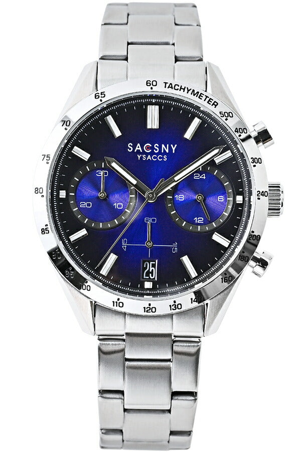 サクスニーイザック クオーツ クロノグラフ SY15219-RE メンズ 電池式