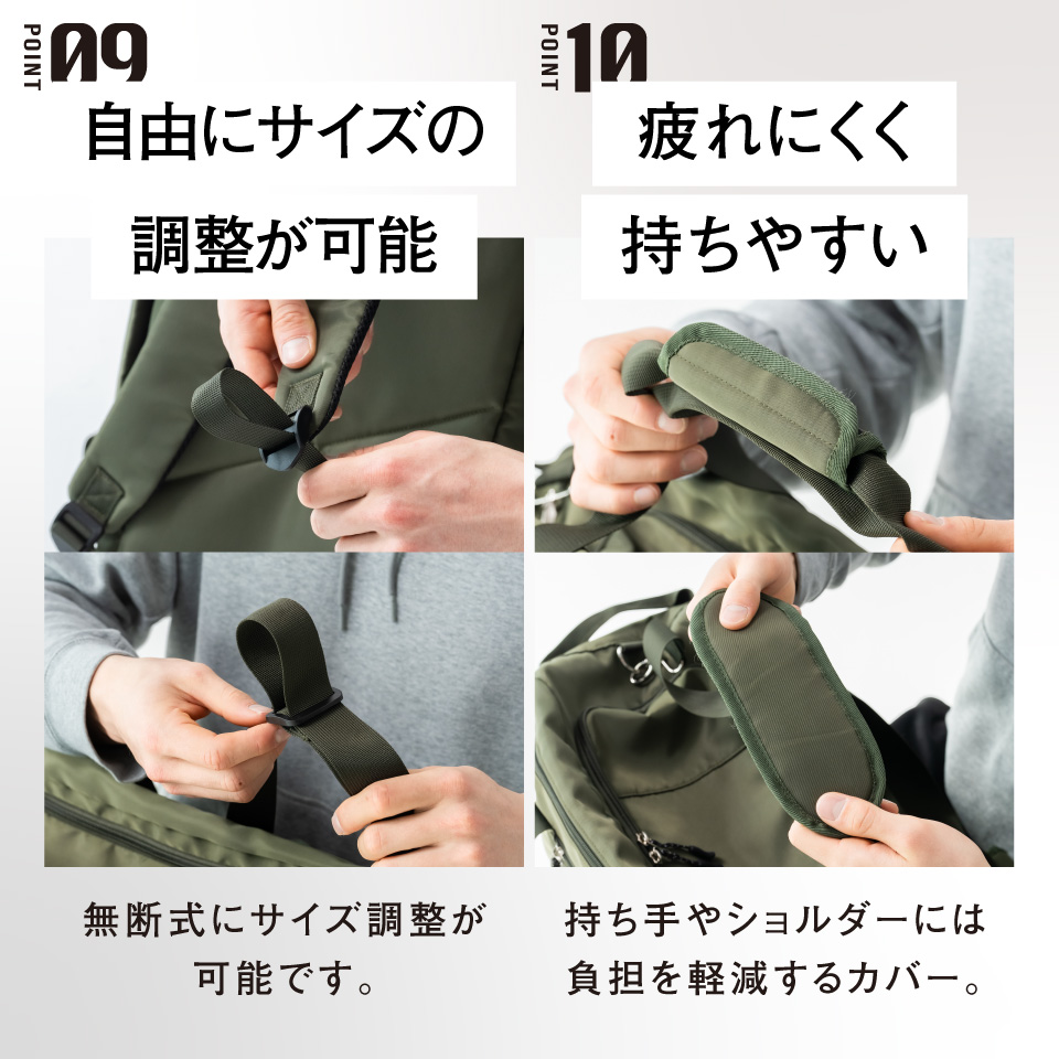 MURA（ムラ） ボストンバッグ リュック ショルダー メンズ 大容量 軽量