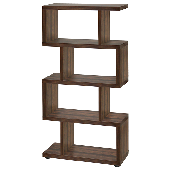 ミヤグチ企販 オープンシェルフ 4段 オープンラック 木製 ディスプレイ