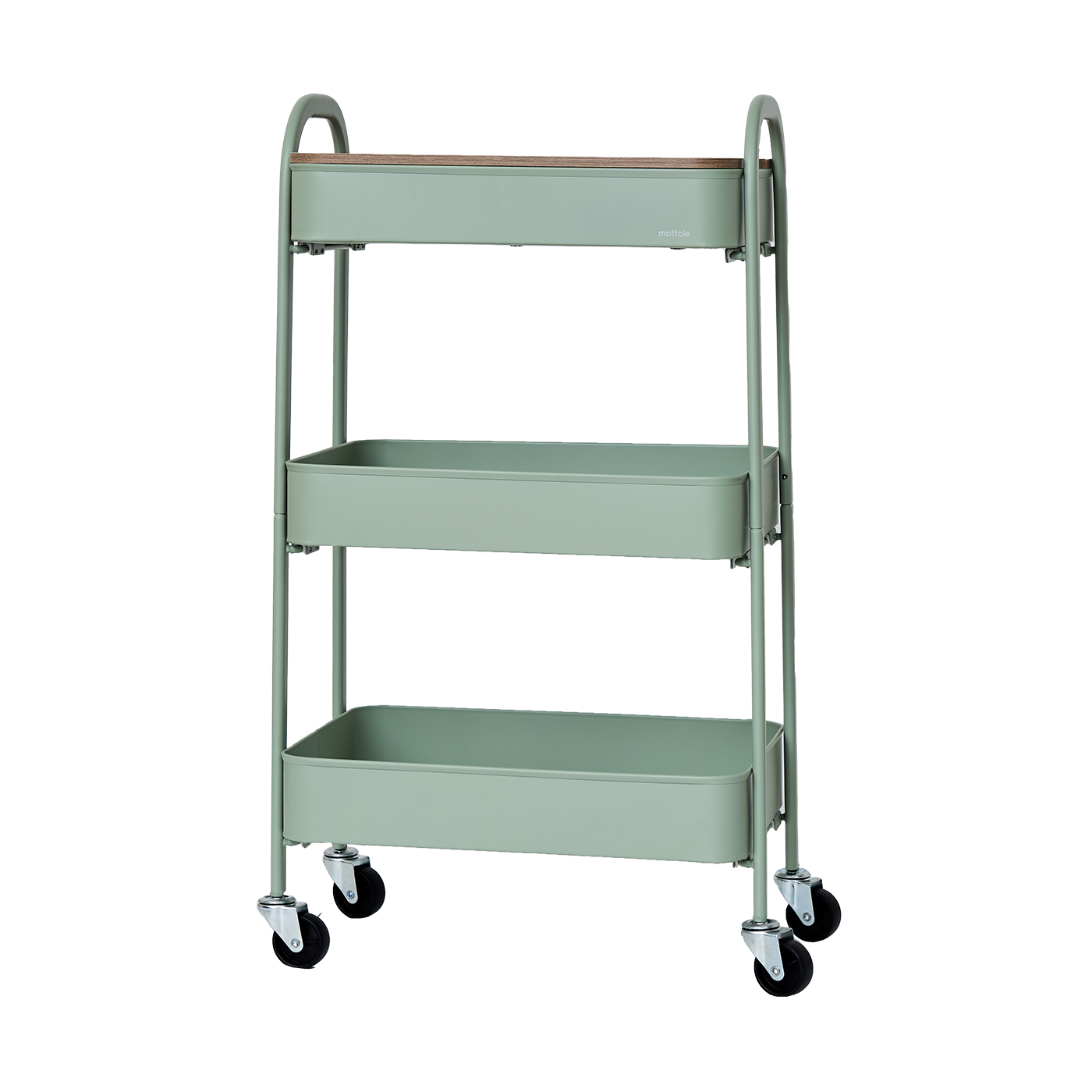 mottole（モットル） キッチンワゴン キャスター付き スリム 3段