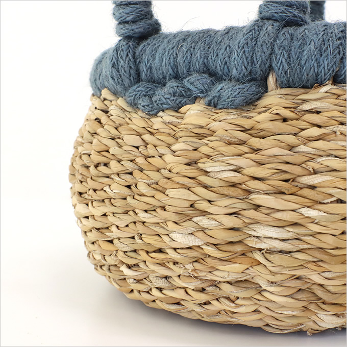 バスケット ボール 水草 麻 かご カゴ 小物入れ 収納 エコ ナチュラル