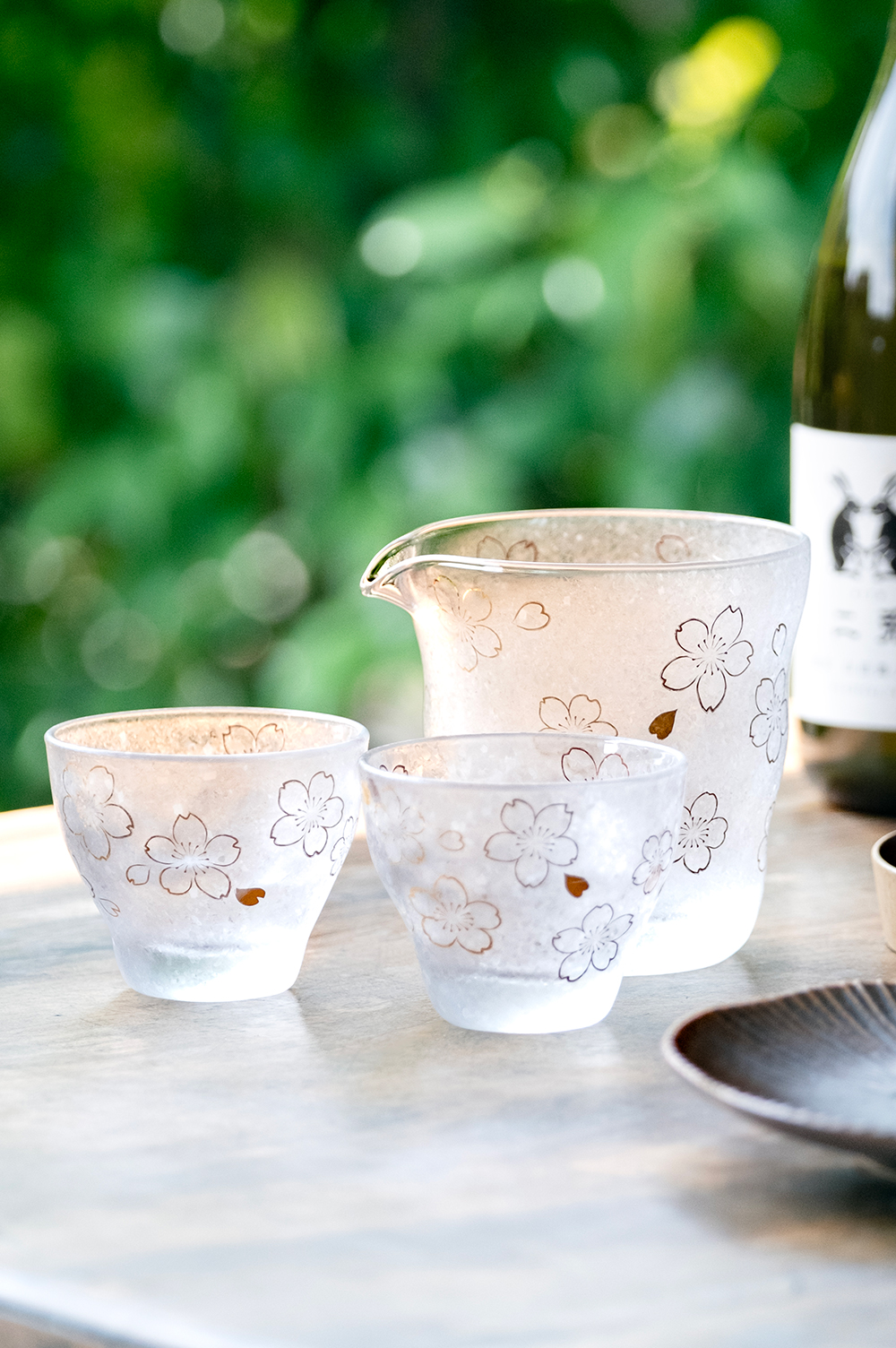 ADERIA 盃 片口 日本酒 酒器セット プレミアム桜 PNT 化粧箱入