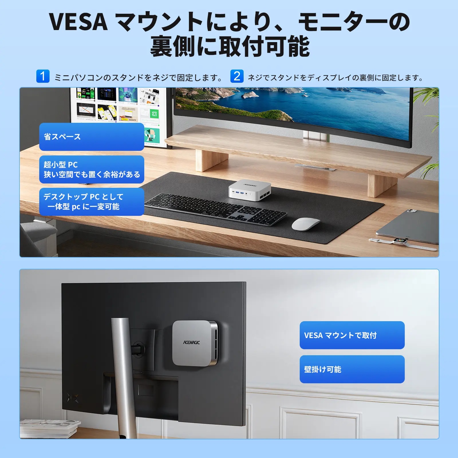 AMD Ryzen 3300U ミニpc 3.5GHz 16GB DDR4 256GB SSD 4TBまで増設可能