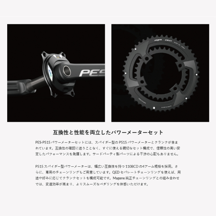 Magene マージーン PES-P515 NEW スパイダー型パワーメーターセット