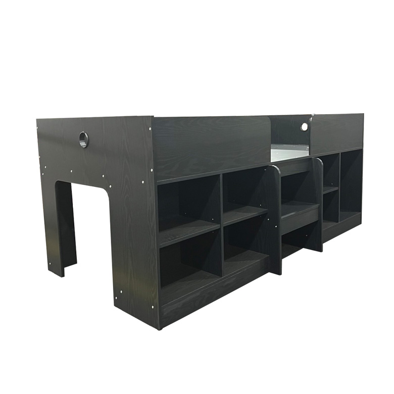 未来商会 ロフトベッド ロータイプ 木製 収納付き 収納 コンパクト