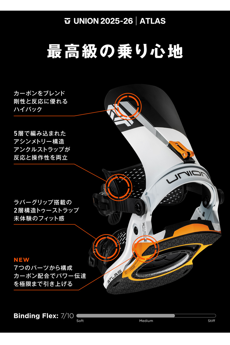 UNION BINDING 25-26 UNION/ユニオン ATLAS アトラス メンズ