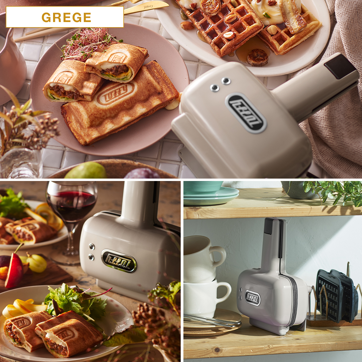 Toffy トフィー ハーフホットサンドメーカー プレート交換式 K-HS5