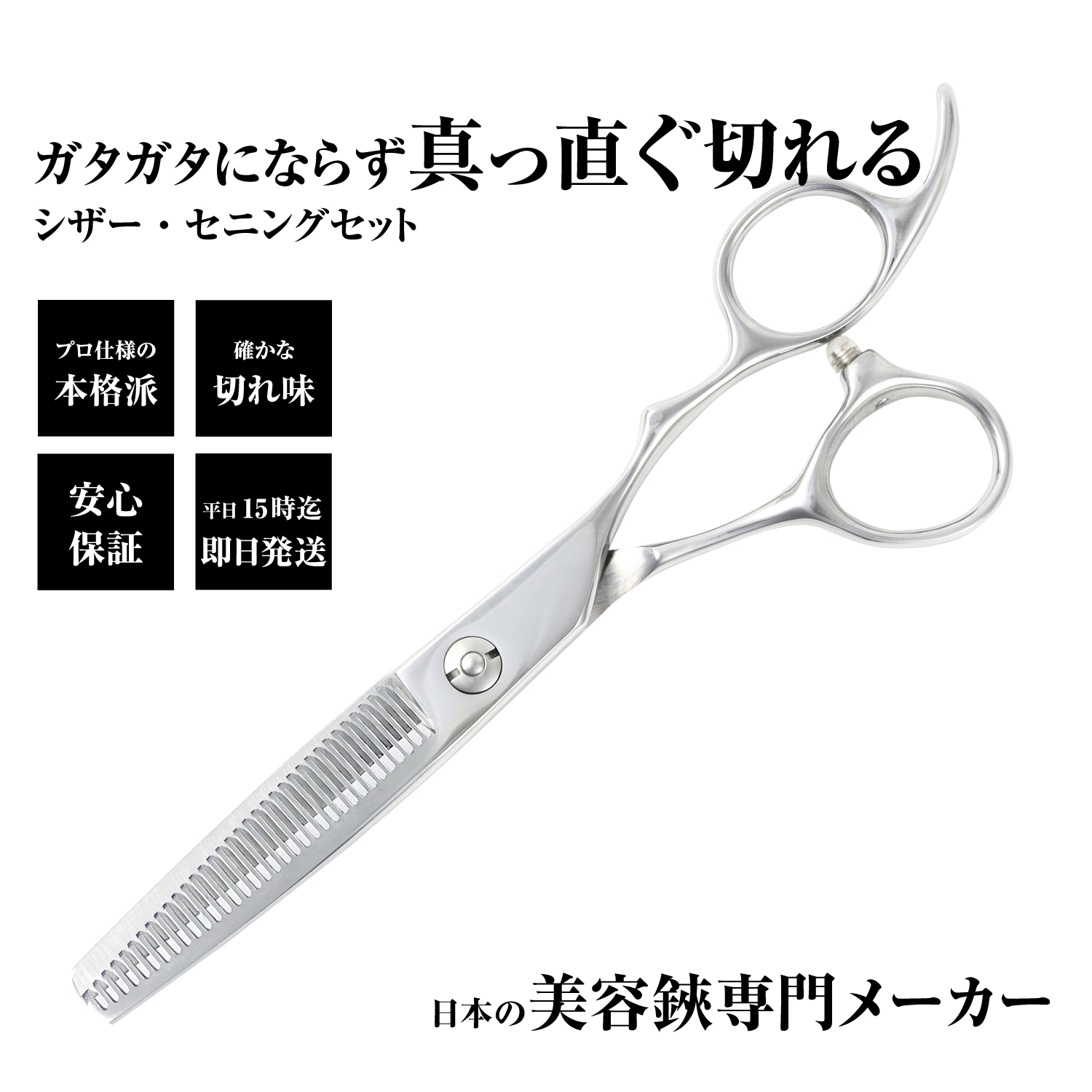 DEEDS プロ用 美容師 GBZ シザー (5.5インチ) 日本の鋏専門メーカー