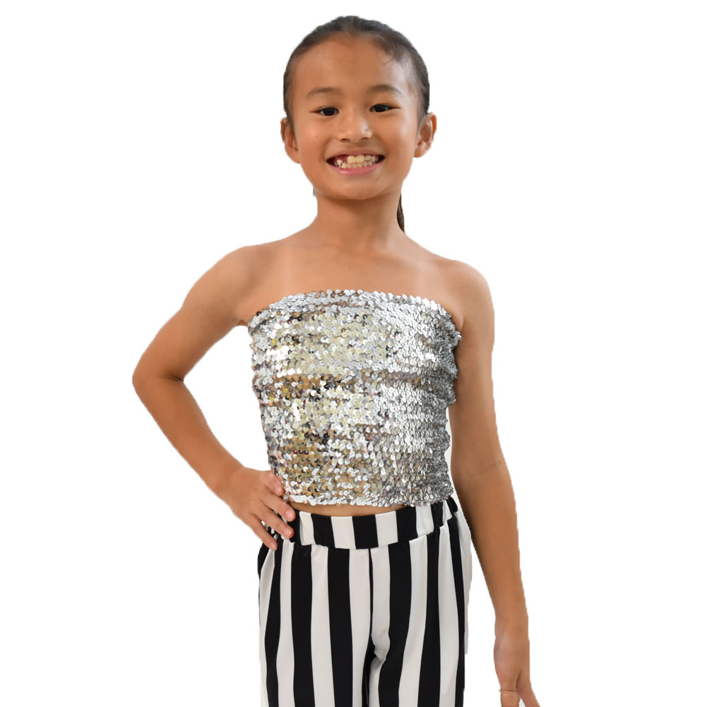 ダンス衣装 子供 ベリーダンス衣装 トップス スパンコール 衣装