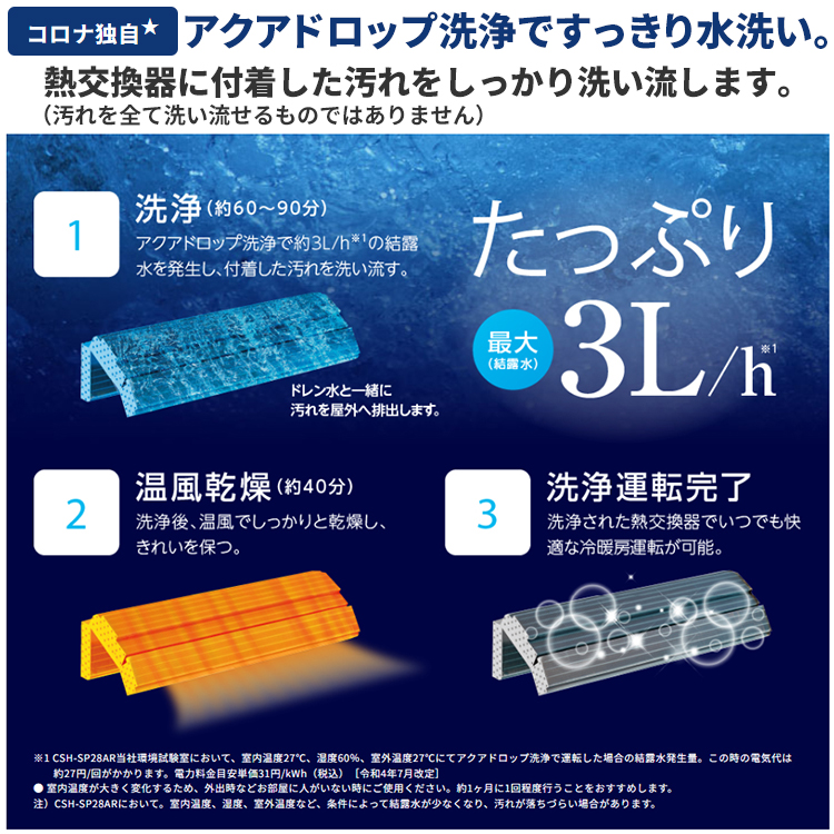 ReLaLa エアコン おもに14畳 コロナ 2024年モデル リララSE アクア