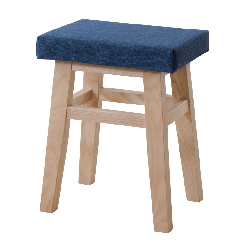 東谷 スツール 木製 スリム ファブリック 北欧 四角 チェア おしゃれ