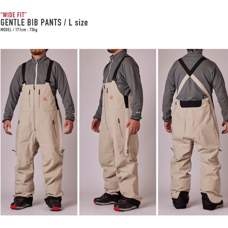24-25 unfudge snow wear ウエアー GENTLE BIB PANTS ジェントル