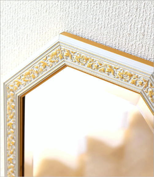 鏡 ミラー 壁掛け ウォールミラー イタリア製 おしゃれ アンティーク