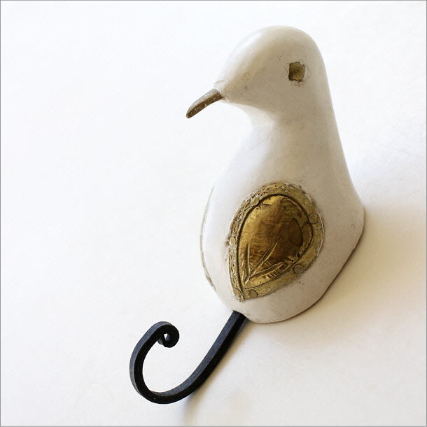 フック 壁 壁掛けフック ウォールフック キーフック 鍵掛け 鍵かけ 鳥