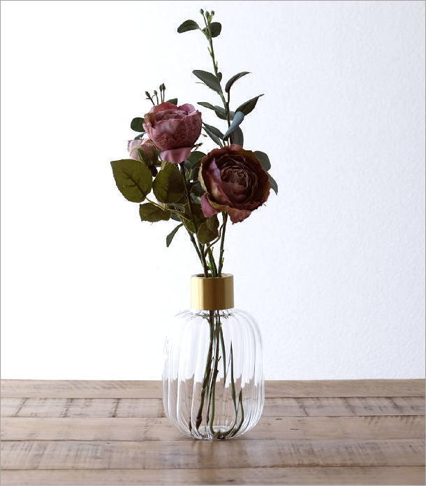 花瓶 花びん フラワーベース おしゃれ ガラス 花器 丸い ガラスベース