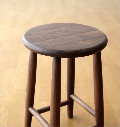 スツール 木製 天然木 丸椅子 おしゃれ 無垢 ナチュラルウッドの