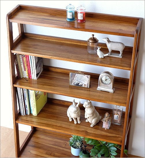 本棚 無垢 木製 天然木 おしゃれ ナチュラル 飾り棚 飾棚 オープン