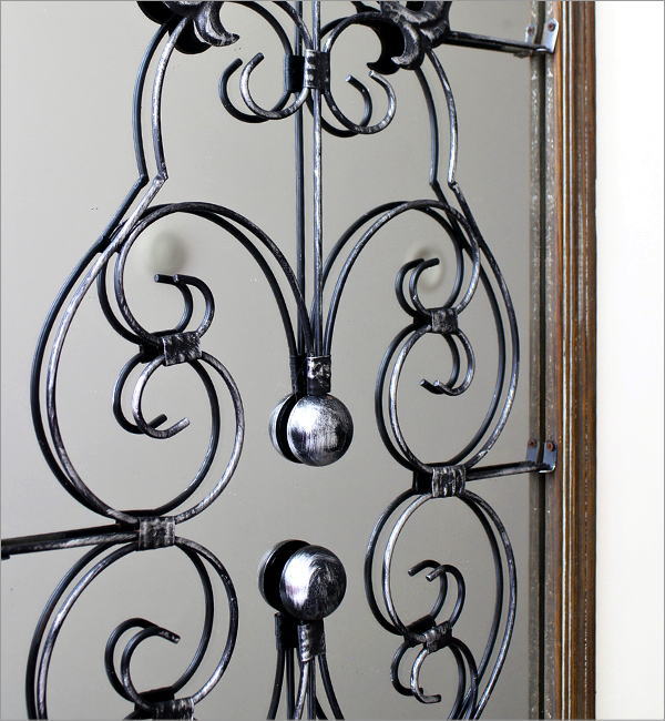 鏡 ウォールミラー 壁掛け ミラー おしゃれ アンティーク風 木製