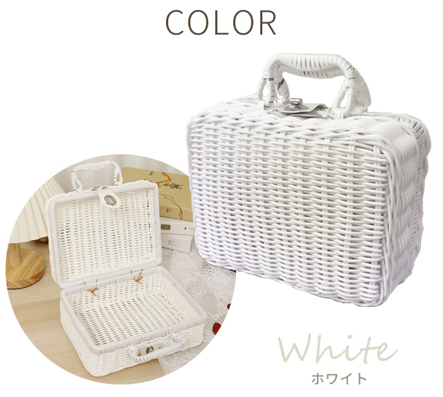 ピクニックバスケット かごバッグ Sサイズ 小さい ミニ トランク 型