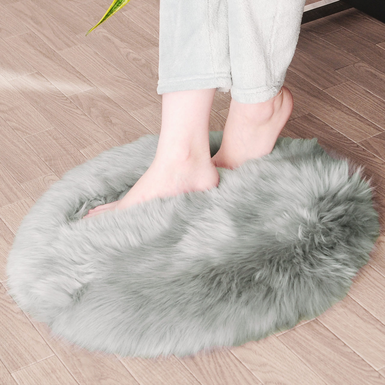 sankyo shokai（三京商会） [5%offクーポン]ムートン ラグ 円形 丸型