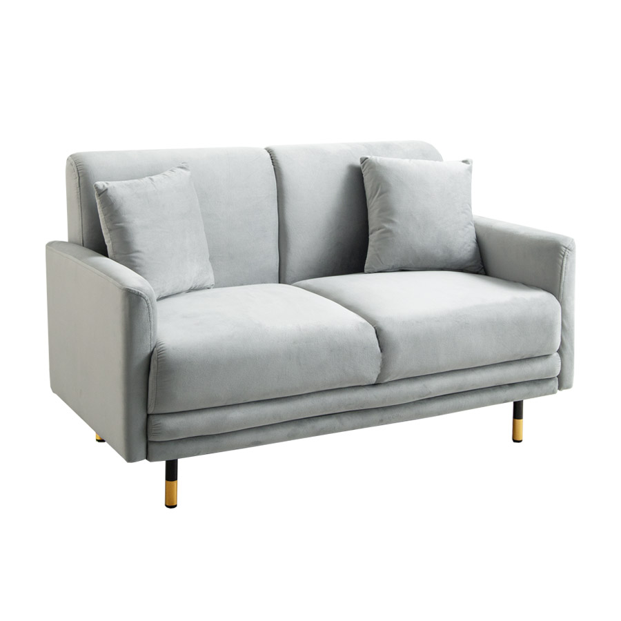 2人掛けソファ コンパクトソファー ベロア フロア ロー 二人用 2P