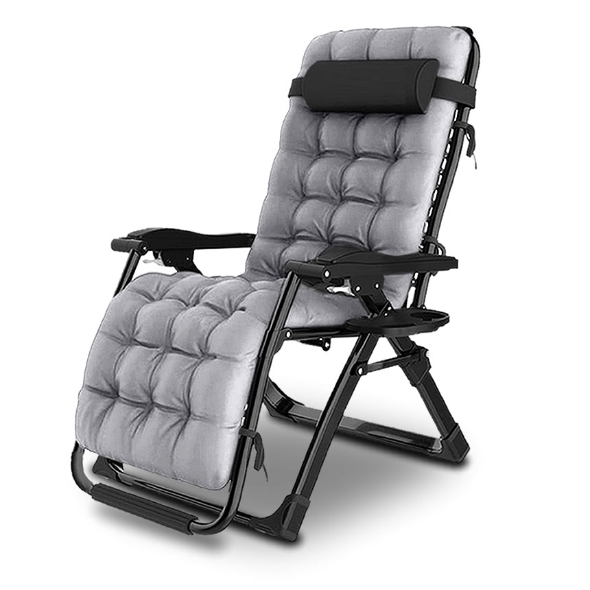 2個セット リクライニング チェア 2種類選択 クッション 折りたたみ