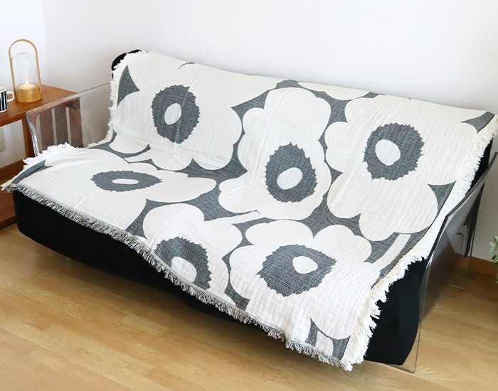 marimekko（マリメッコ） ブランケット Unikko ウニッコ Jacquard