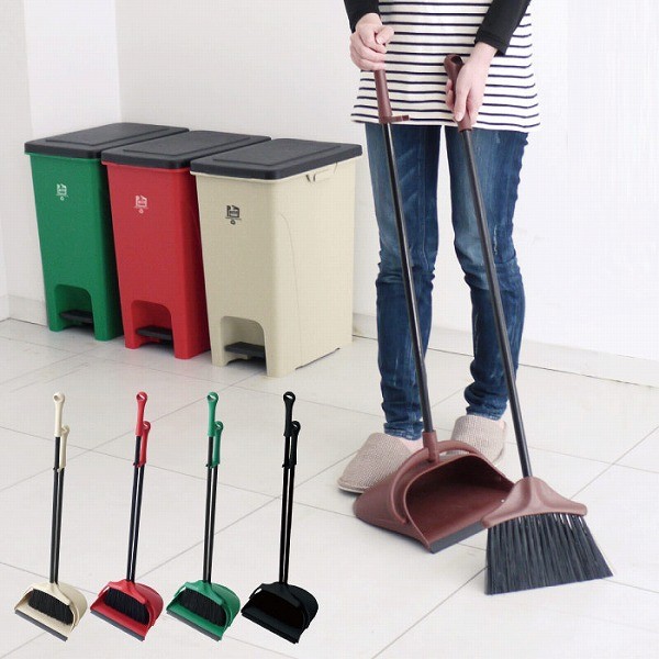 現代百貨 ブルーム＆ダストパン ポルテ K416 / ほうき ちりとり セット