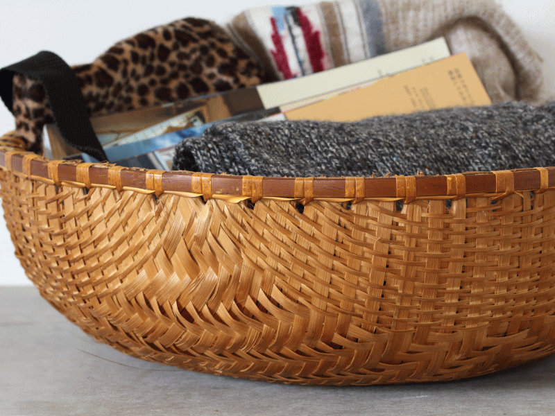 竹ざる バスケット 大きい おしゃれ 浅型 収納 天然素材 荷物入れ