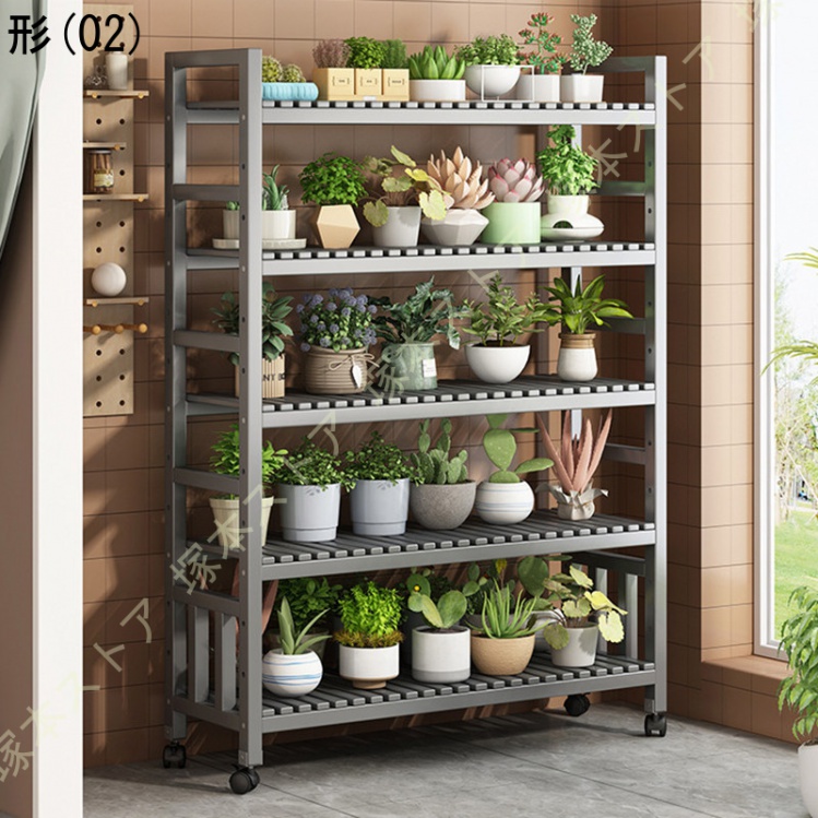 フラワースタンド プランタースタンド 5段 キャスター付 多機能収納