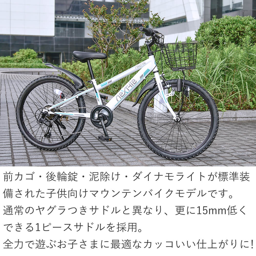 NEXTYLE 自転車 子供用 ジュニアマウンテンバイク MTB 24インチ シマノ