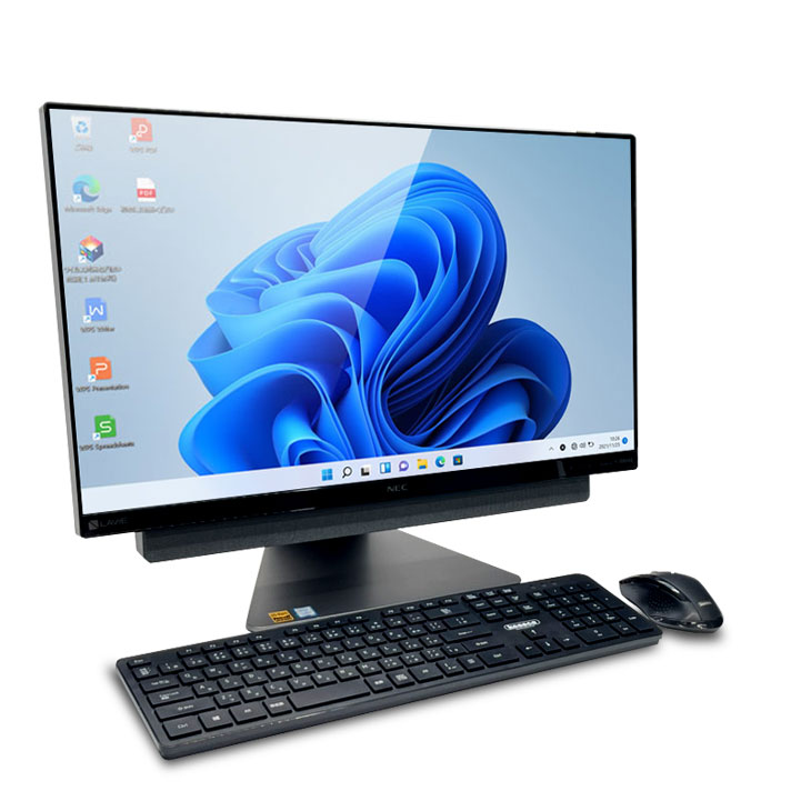 NEC LAVIE Desk DA770/KAB 中古 一体型デスク 地デジ Office Win10 or