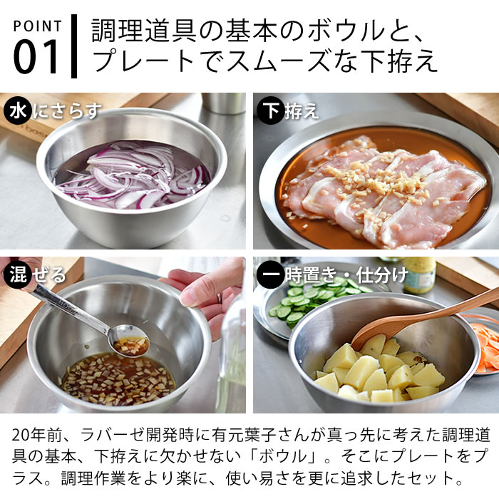 和平フレイズ ラバーゼ ボウル プレート セット ステンレス 15cm 2点