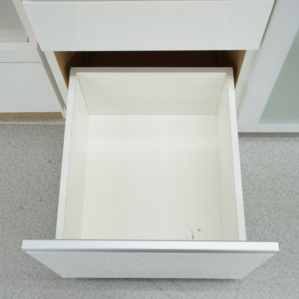 NITORI (ニトリ) 家具 キッチンカウンター レンジボード 食器棚 ガラス